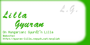 lilla gyuran business card
